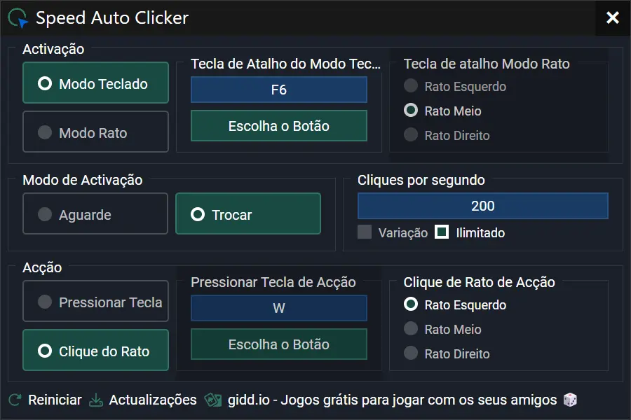 🖱️ Speed Auto Clicker - Desbloqueio rápido do clicker automático
